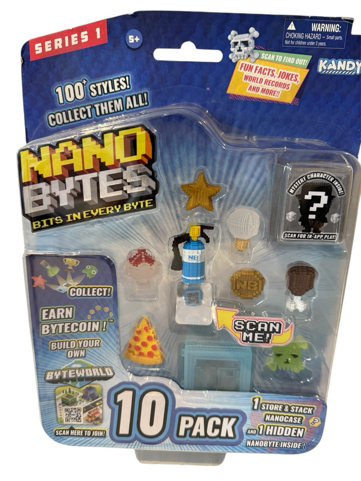 Nano Bytes Series 1 10-Pack Collectible Figures Bundle of 3 Packs (Kandy Toys)