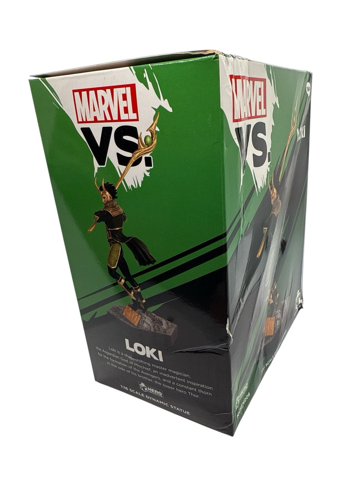 Eaglemoss Marvel VS. Loki 1:16 Scale Dynamic Statue Figure (Box Damaged)