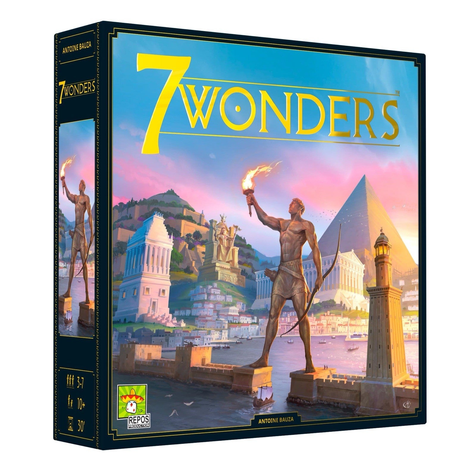 7 Wonders Board Game Strategy Card Drafting Game 3–7 Players Ages 10+