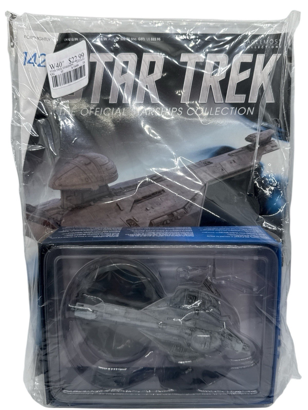 Eaglemoss Star Trek Starships Collection #142 Promellian Battle Cruiser & Mag