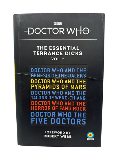 Doctor Who: The Essential Terrance Dicks Vol. 2 HC Book – Tear on Cover