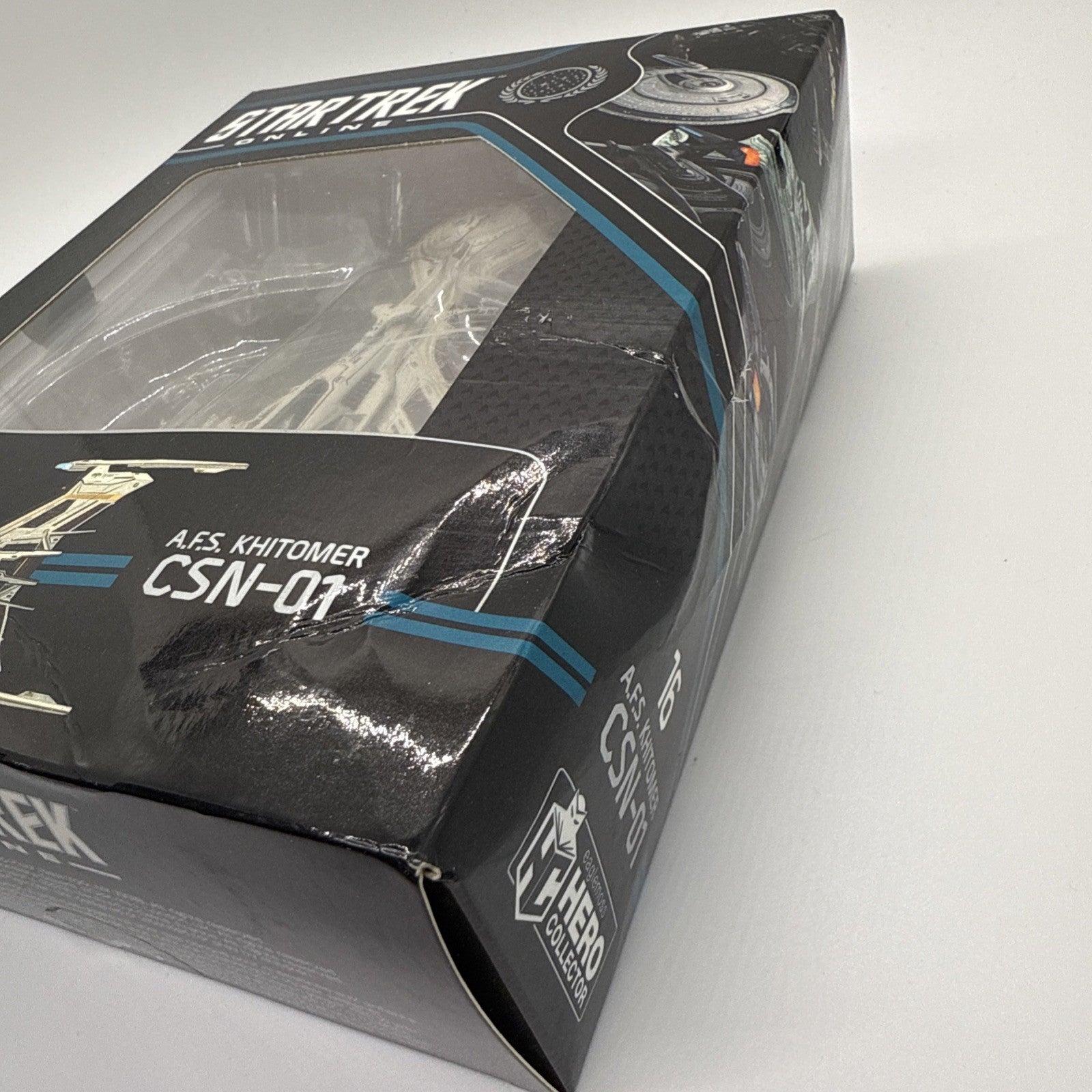Eaglemoss Star Trek Online A.F.S. Khitomer CSN-01 Battlecruiser Model – Box Wear