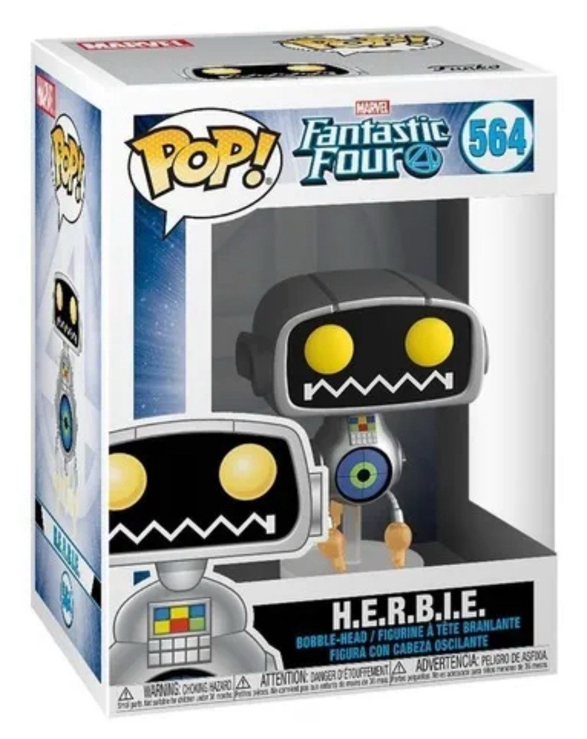 Funko Pop! Marvel Fantastic Four H.E.R.B.I.E. #564 Vinyl Figure (Damaged Box) 