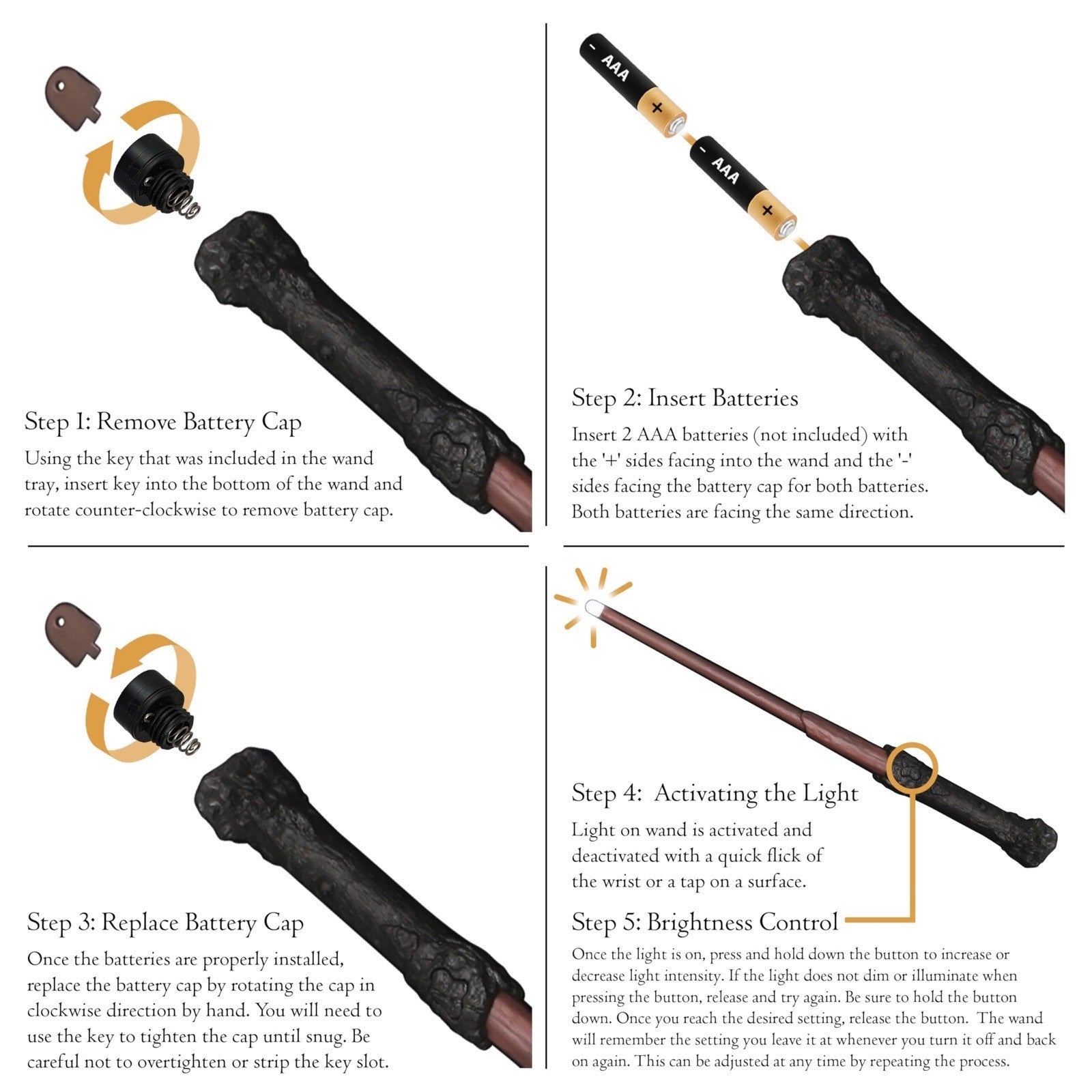The Noble Collection - Harry Potter's Illuminating Wand (35cm)