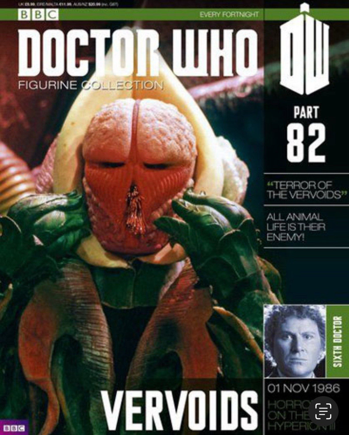 Eaglemoss Doctor Who Figurine Collection #82 Vervoid w/ Magazine