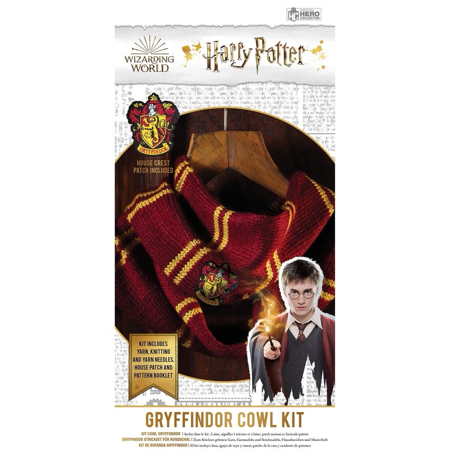 Eaglemoss Harry Potter Gryffindor Cowl Knitting Kit