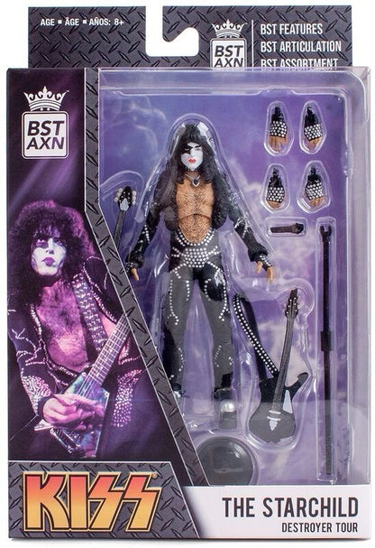 BST AXN KISS The Starchild Destroyer Tour 5” Action Figure with Guitar