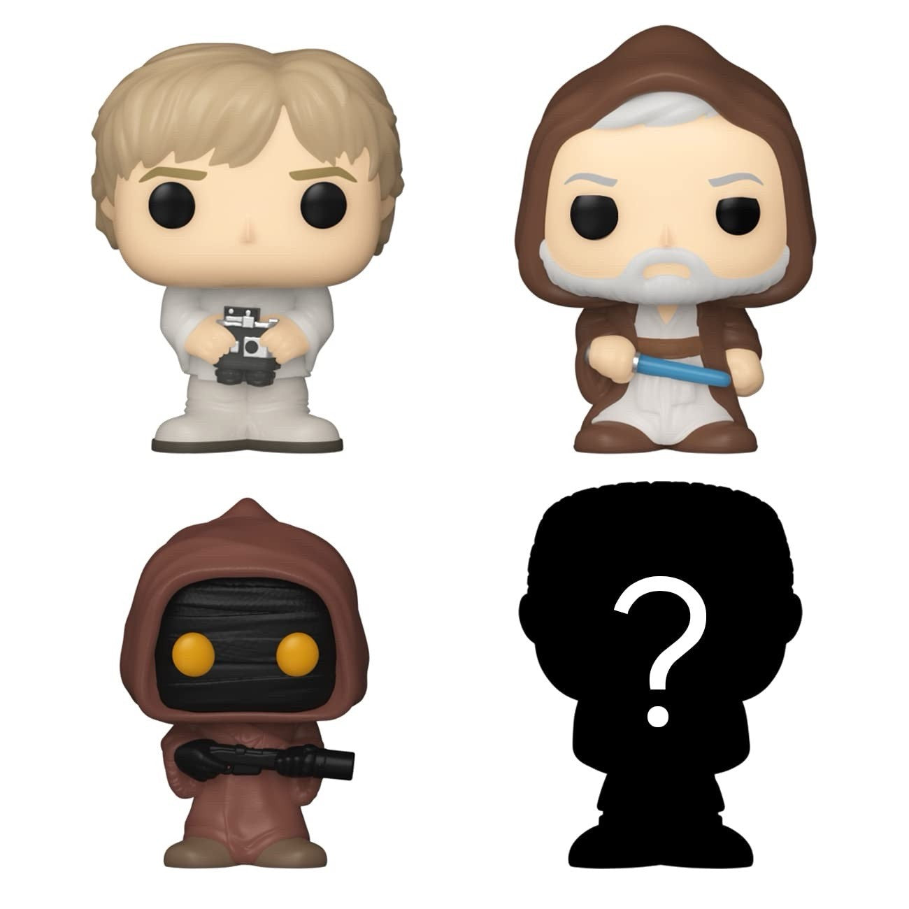 Funko Bitty POP! Star Wars - Luke Skywalker - Obi-Wan Kenobi -  Jawa + Mystery