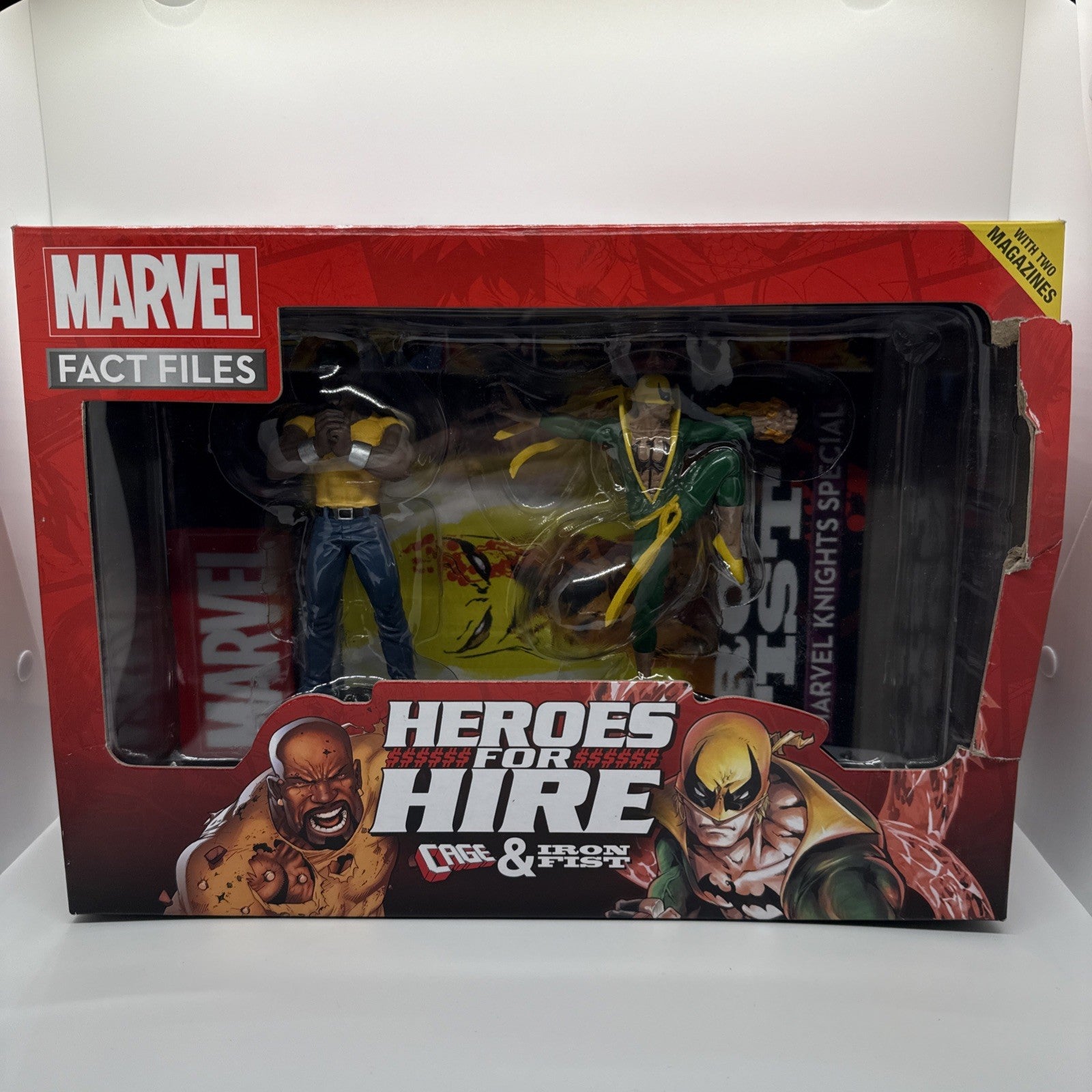 Eaglemoss Marvel Fact Files Heroes for Hire Luke Cage & Iron Fist 6" Figurines  