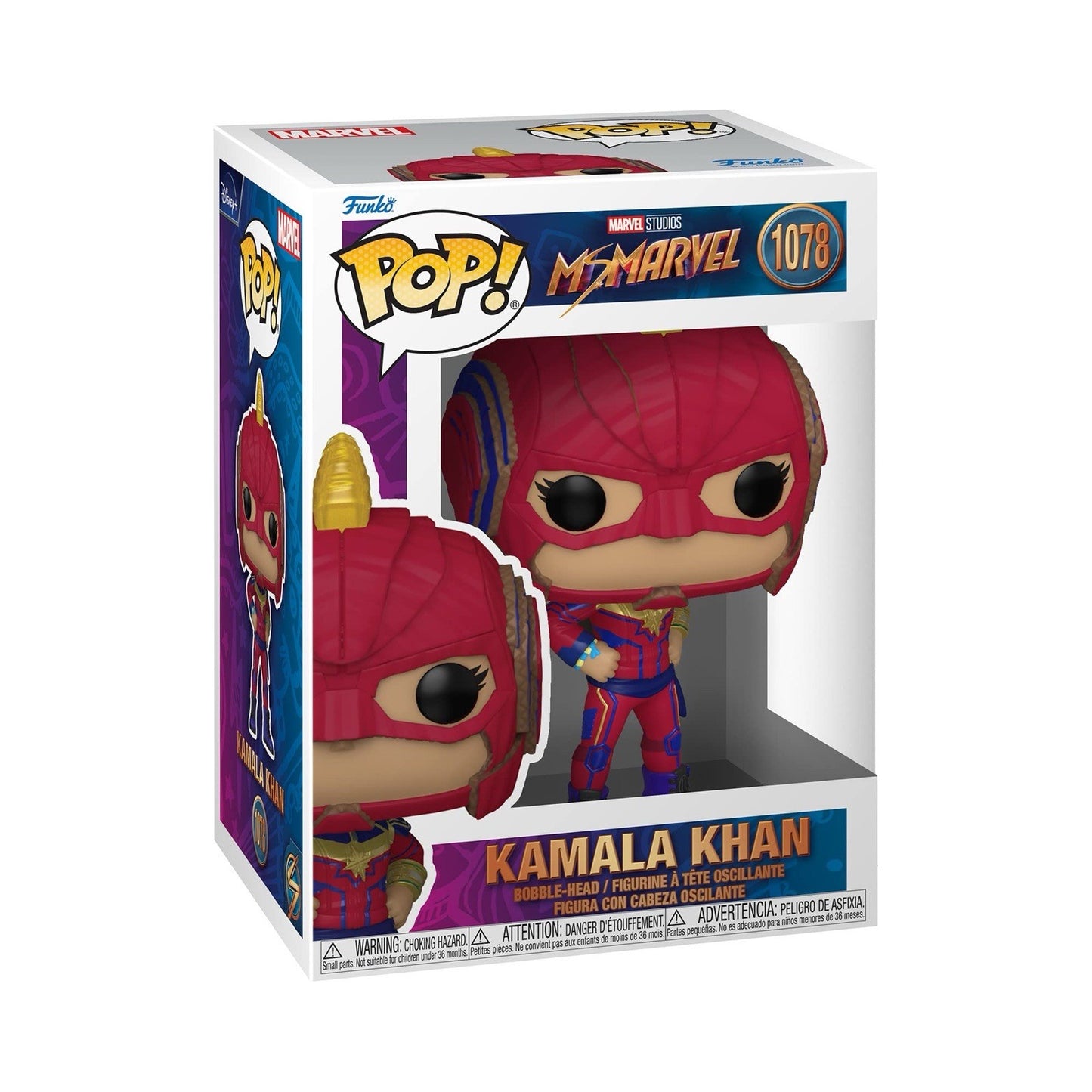 Funko Pop! Marvel: Ms Marvel - Kamala Khan #1078 Vinyl Figure
