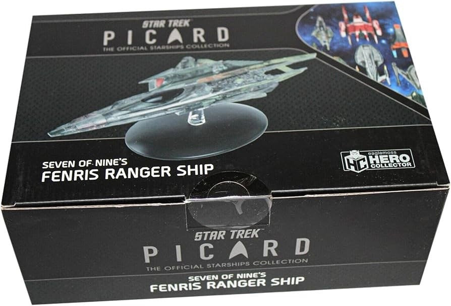 Eaglemoss Star Trek Picard Seven of Nine’s Fenris Ranger Ship with Magazine