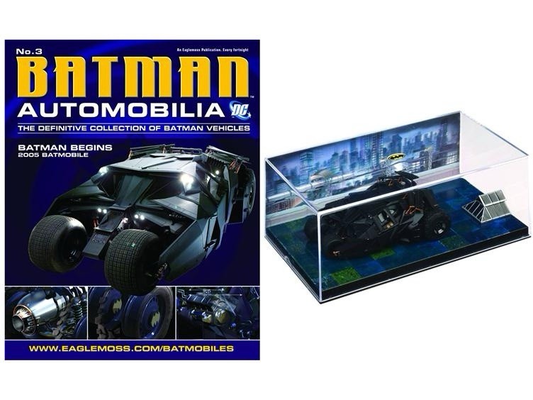 Eaglemoss Batman Automobilia Issue 3 Batmobile Batman Begins Movie w/ Magazine