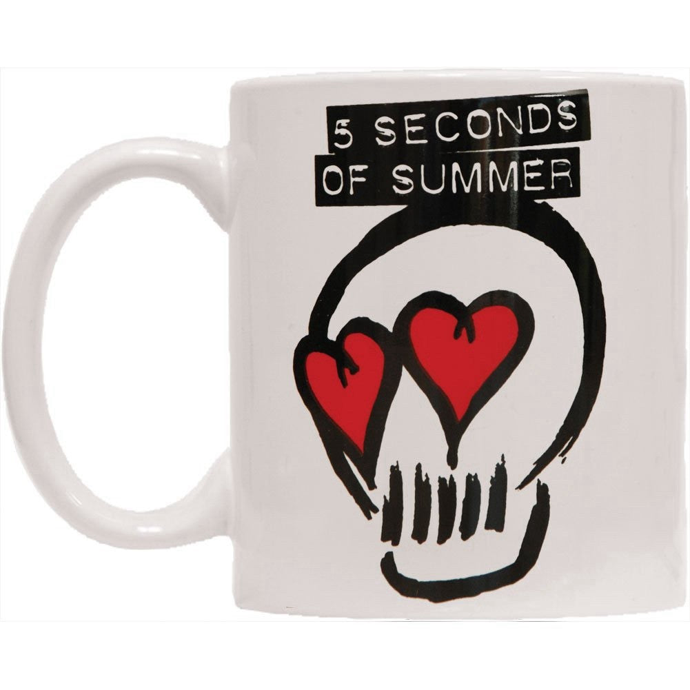 5 SECONDS OF SUMMER White Skull Official Mug