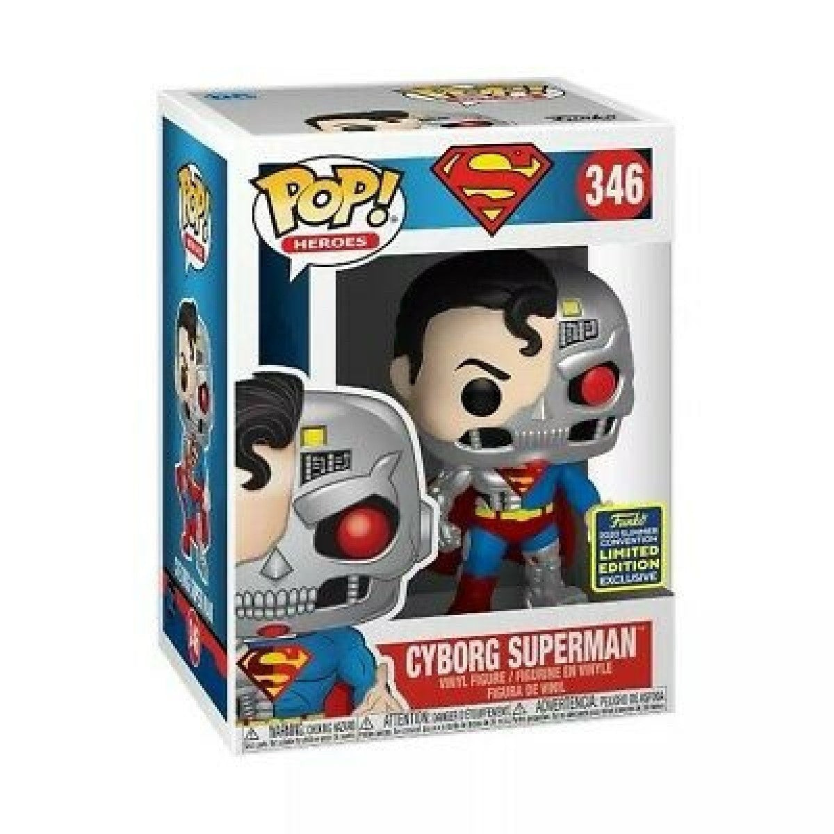 Funko Pop DC Heroes Cyborg Superman #346 2020 Summer Convention Exclusive