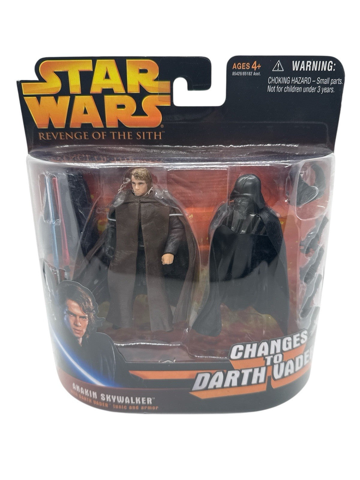 Hasbro Star Wars Revenge of the Sith Anakin Skywalker Changes to Darth Vader