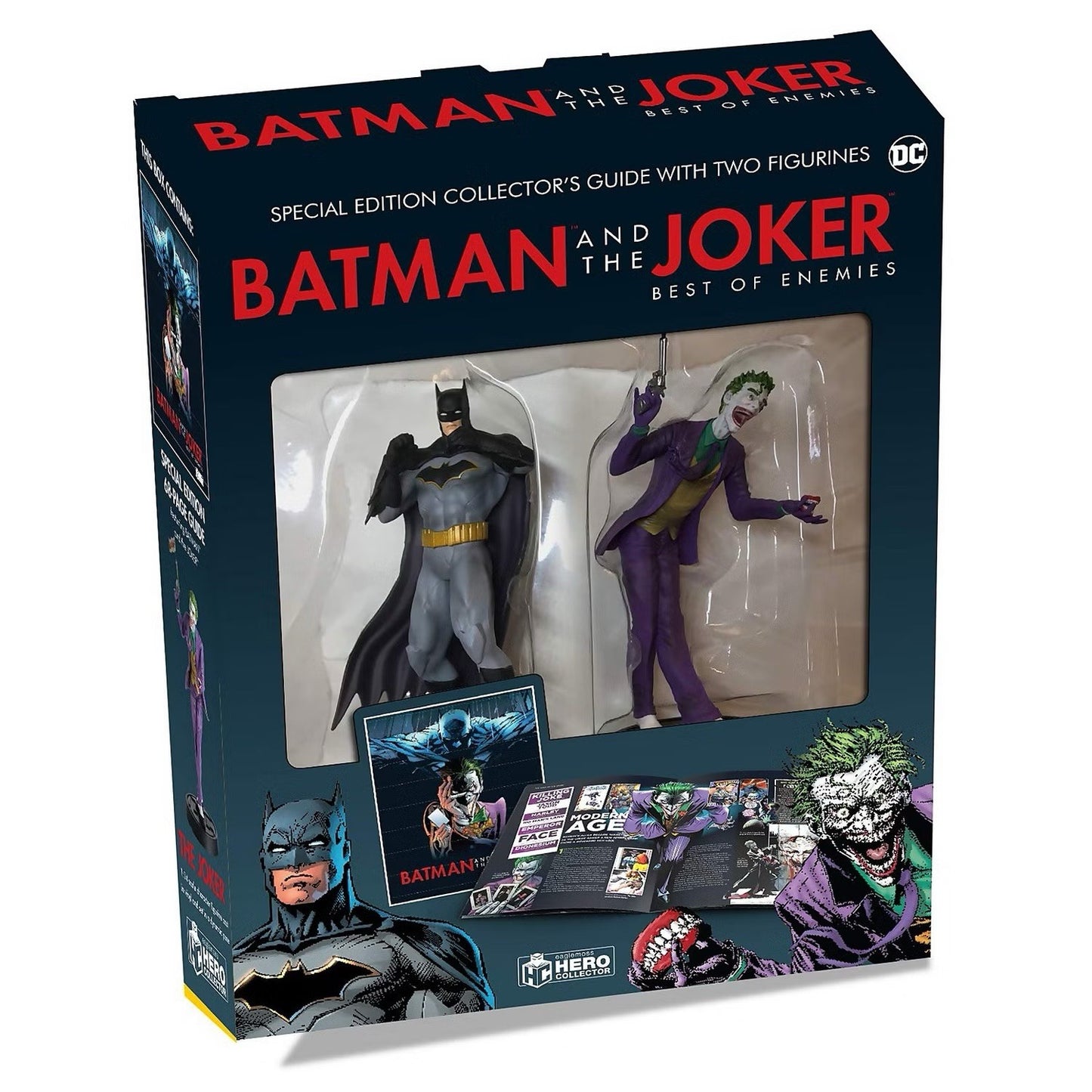 Eaglemoss DC Batman & Joker Best of Enemies Figurines with Collector Guide