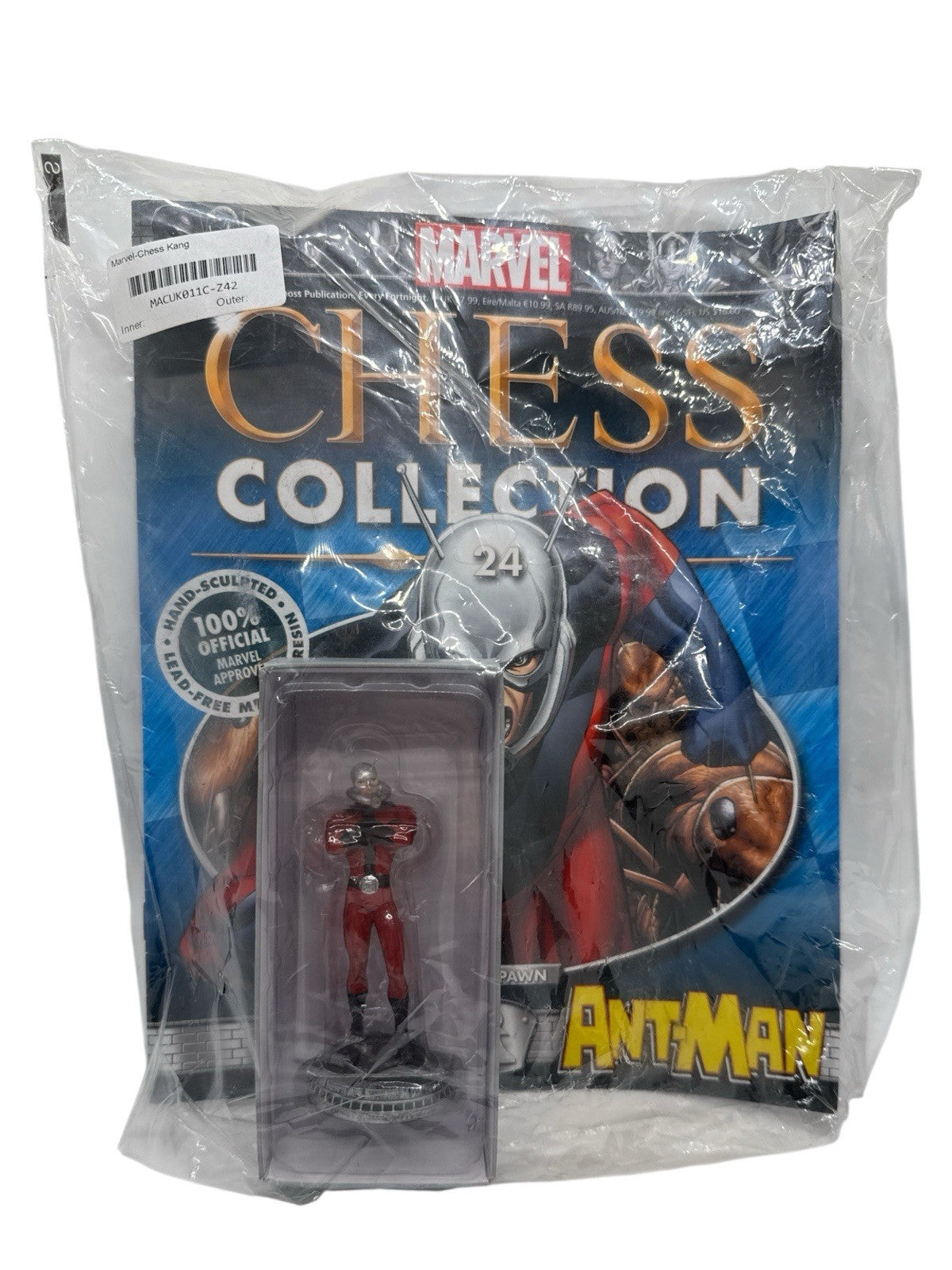 Eaglemoss Marvel Chess Collection Issue 24 Ant-Man White Pawn Figurine & Mag