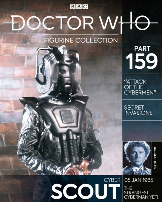 Eaglemoss Doctor Who Figurine Collection Cyber Scout #159 w/ Magazine