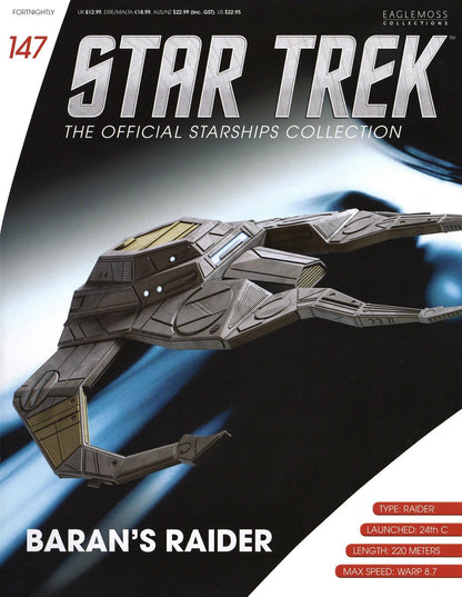 Eaglemoss Star Trek Official Starships Collection #147 Baran’s Raider & Magazine