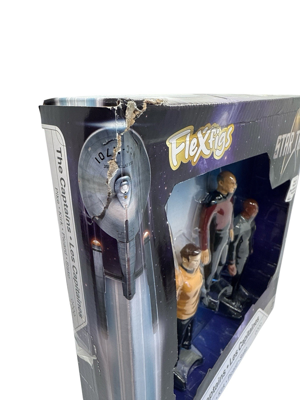 Star Trek FleXfigs The Captains 4-Pack Kirk, Pike, Picard & Sisko (Box Damaged)