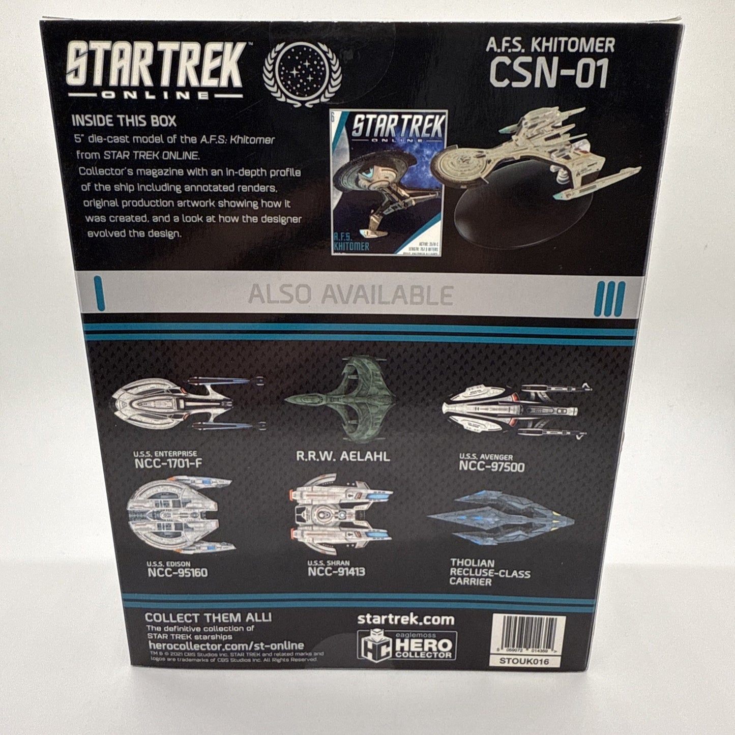 Eaglemoss Star Trek Online A.F.S. Khitomer CSN-01 Battlecruiser Model – Box Wear
