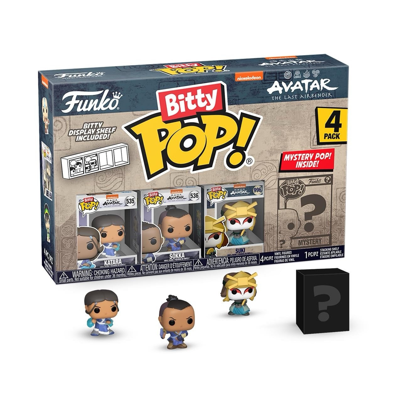 Funko Bitty POP! Avatar: the Last Airbender - Katara - Sokka - Suki + Mystery