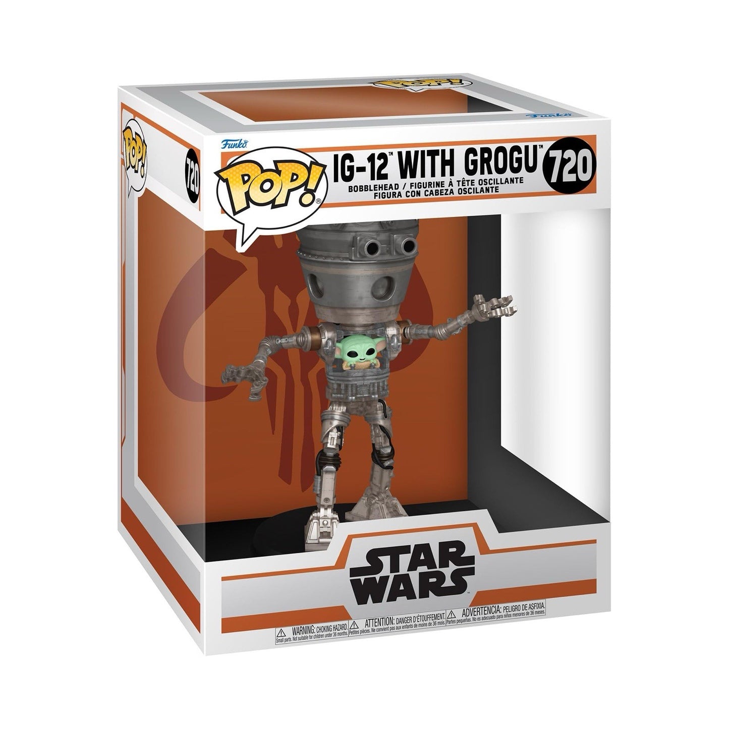 Funko Pop! Deluxe - Star Wars: The Mandalorian - IG-12 With Grogu #720