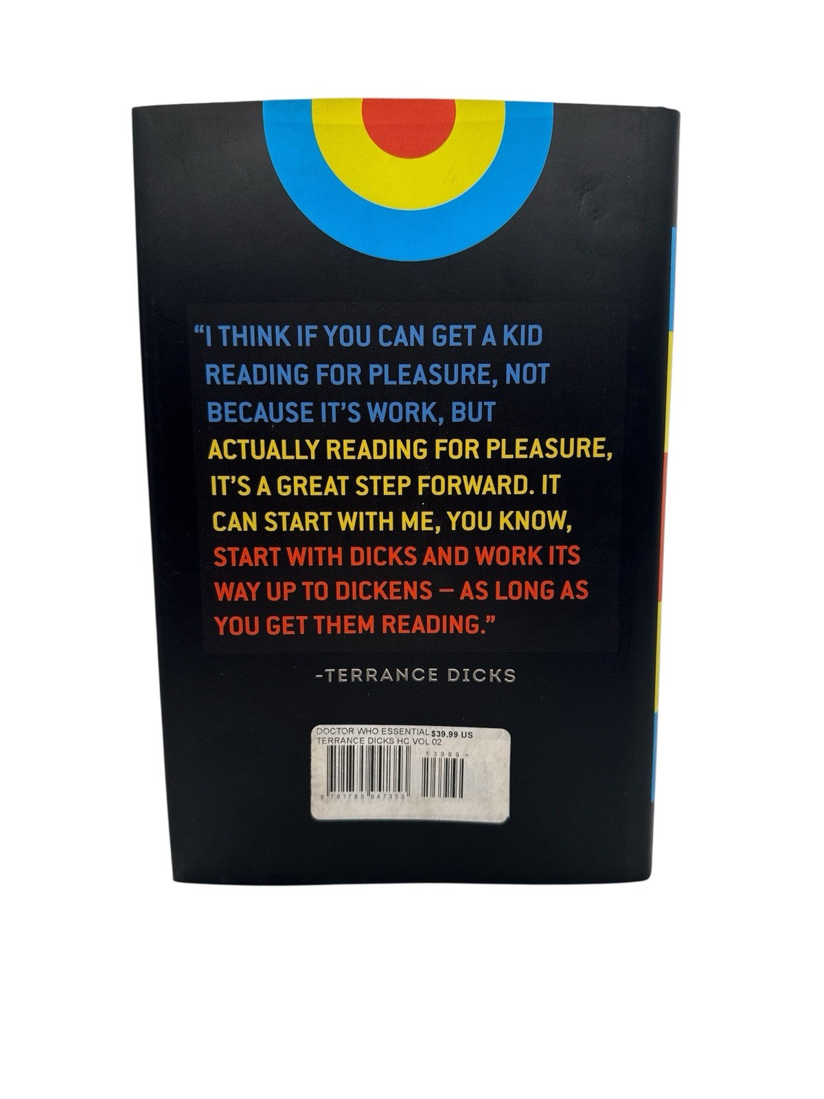 Doctor Who: The Essential Terrance Dicks Vol. 2 HC Book – Tear on Cover