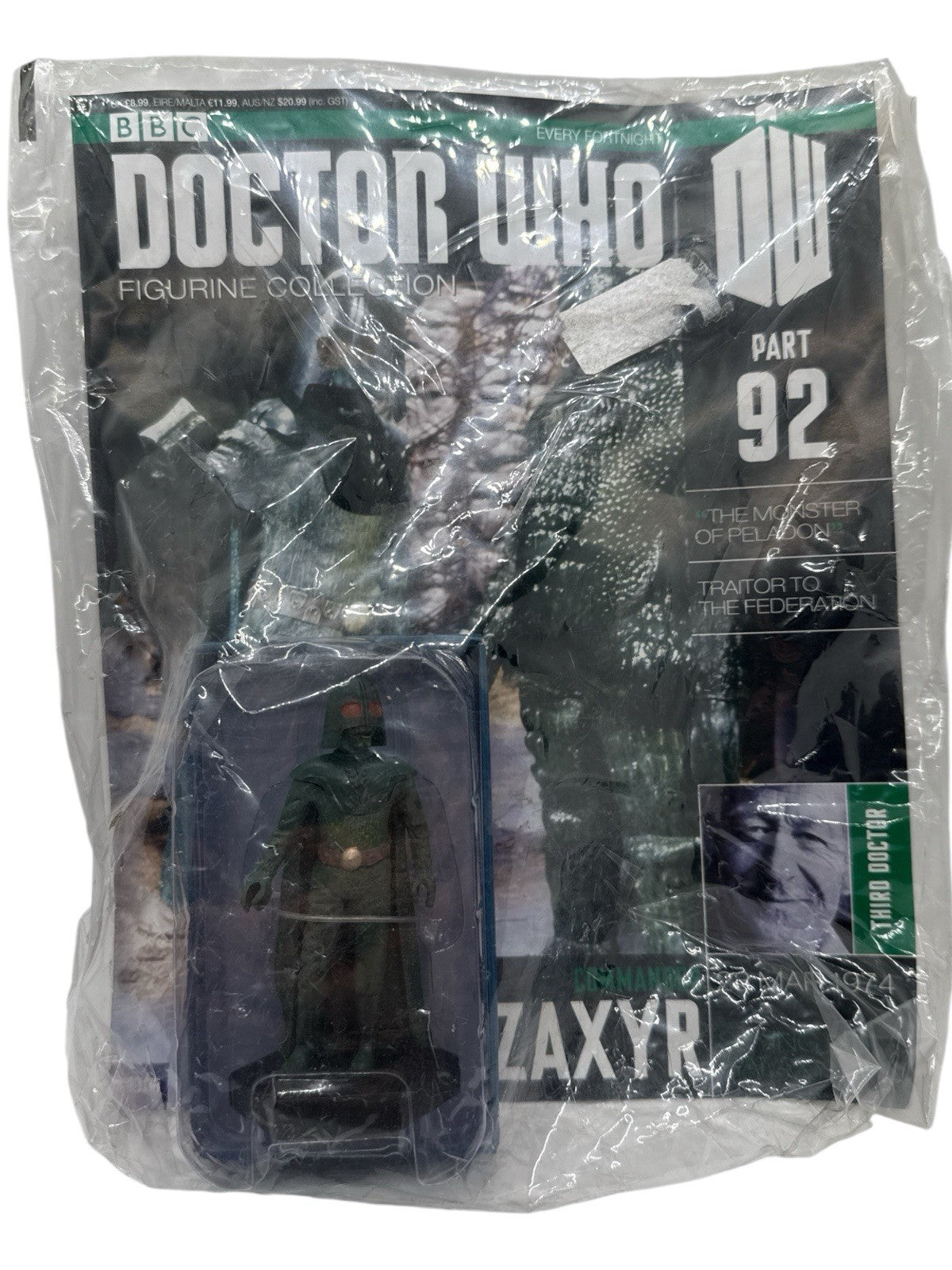 Eaglemoss Doctor Who Figurine Collection #92 Commander Azaxyr w/ Magazine