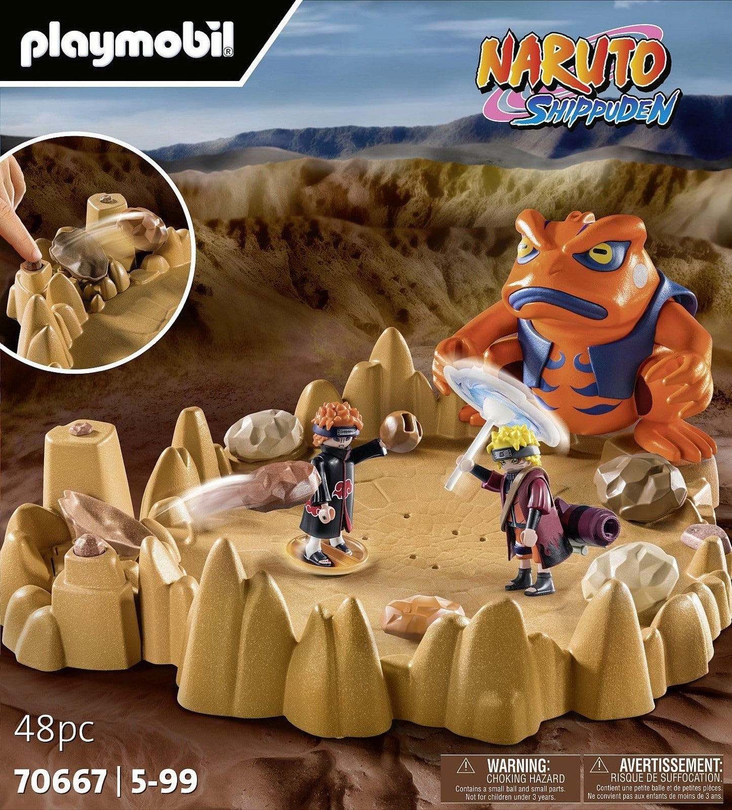 Playmobil Naruto Shippuden 70667 Naruto vs Pain Battle Set 48pc