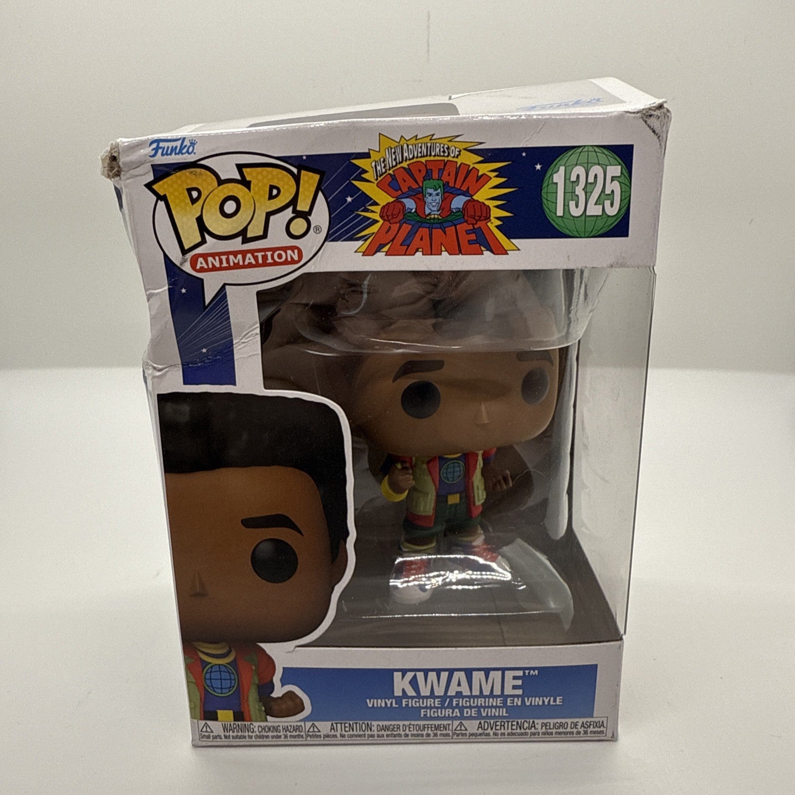 Funko POP! Animation The New Adventures Of Captain Planet Kwame #1325 (Damaged)