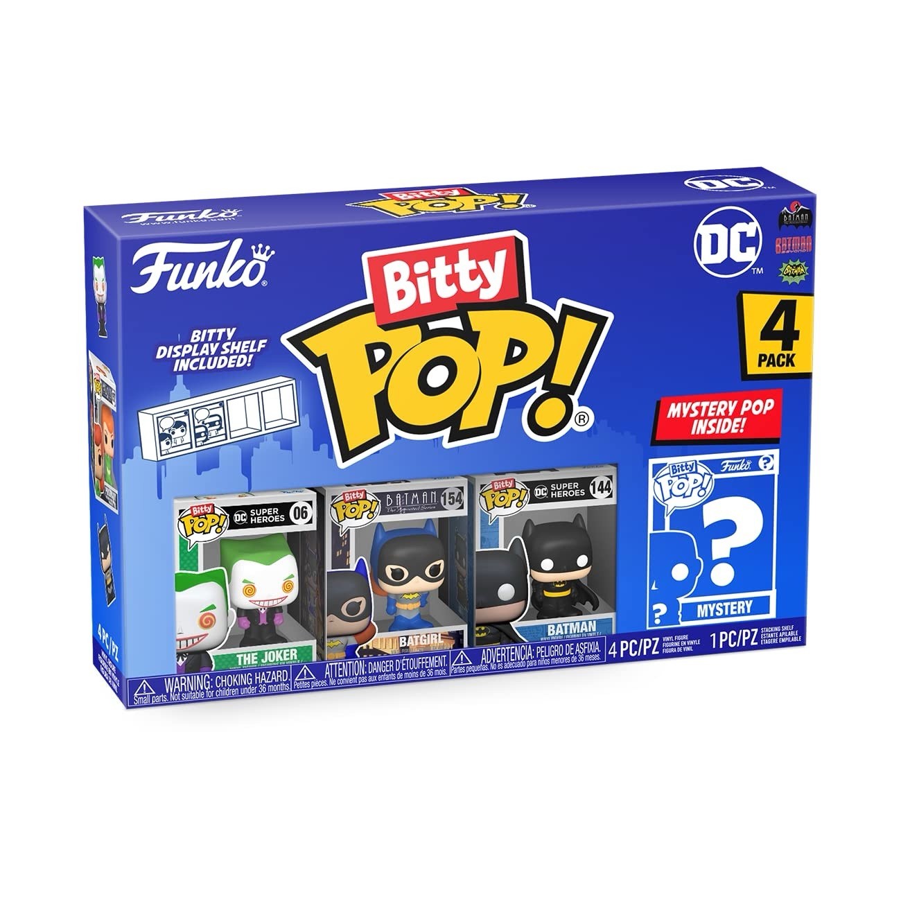 Funko Bitty POP! DC - Batman - Batgirl - The Joker + Mystery Figure