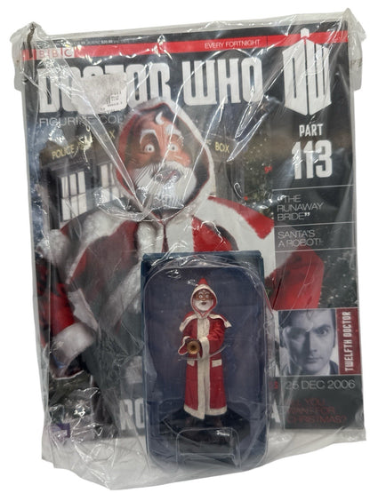 Eaglemoss Doctor Who Figurine Collection #113 Robot Santa w/ Magazine