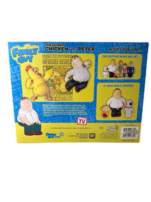 Mezco Family Guy Giant Chicken vs Peter Action Figure Set (2010) New And Sealed