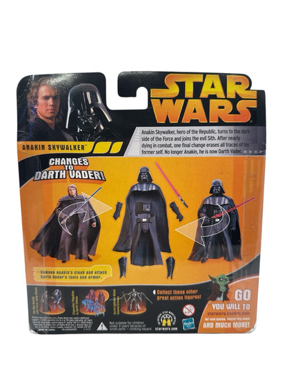 Hasbro Star Wars Revenge of the Sith Anakin Skywalker Changes to Darth Vader