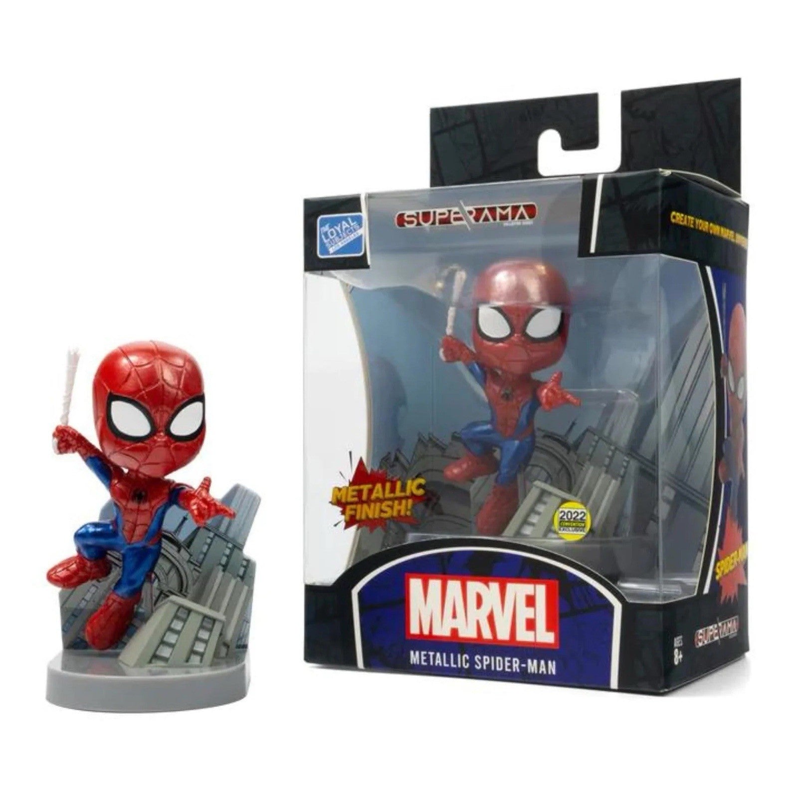 Marvel Superama Metallic Spider-Man Figure – 2022 Convention Exclusive