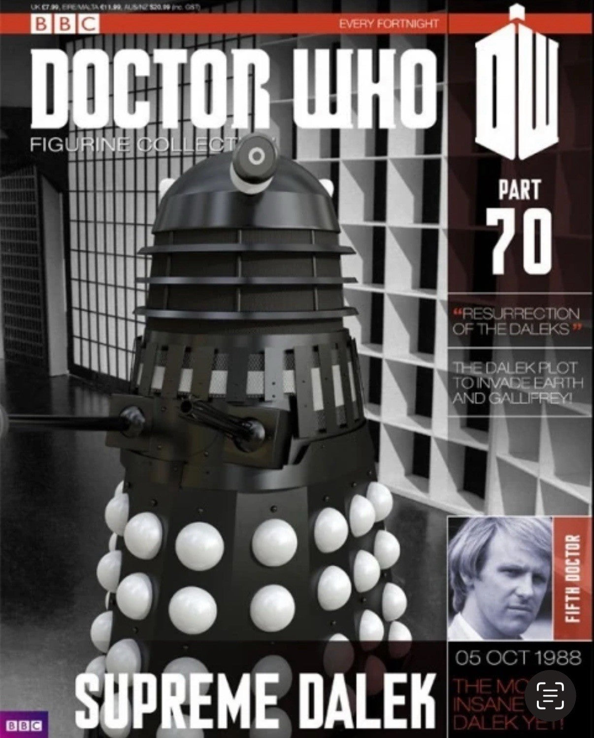 Eaglemoss Doctor Who Figurine Collection #70 Supreme Dalek w/ Magazine