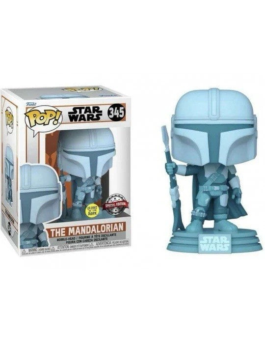 Funko Pop! Star Wars The Mandalorian #345 Glow in Dark Special Edition Figure