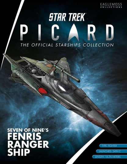Eaglemoss Star Trek Picard Seven of Nine’s Fenris Ranger Ship with Magazine