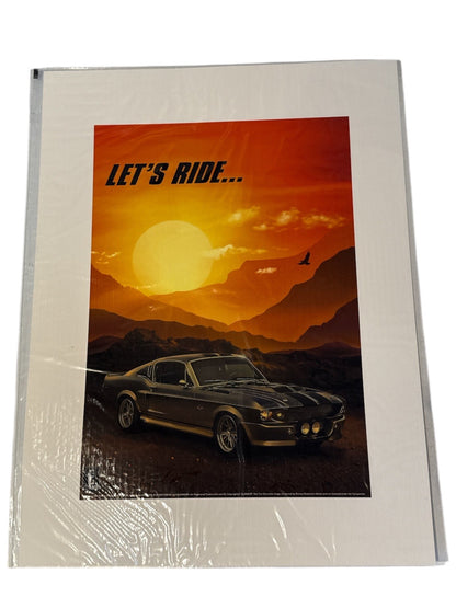 Eaglemoss Eleanor Mustang “Let’s Ride” Limited Edition Art Print with COA