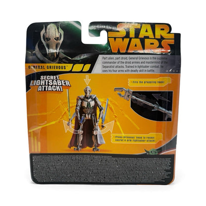 Hasbro Star Wars ROTS General Grievous Figure Secret Lightsaber Attack