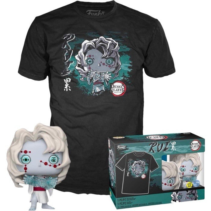 Funko POP! Tee & Vinyl Demon Slayer Rui Glow in the Dark #1307 - Choose Size