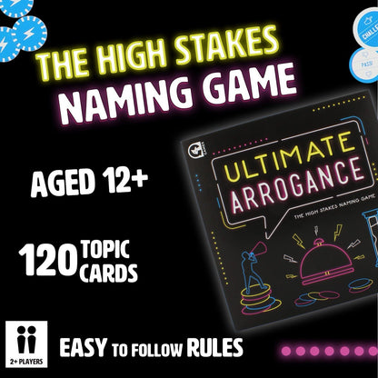 Ultimate Arrogance High Stakes Party Card Game (Damaged Box)
