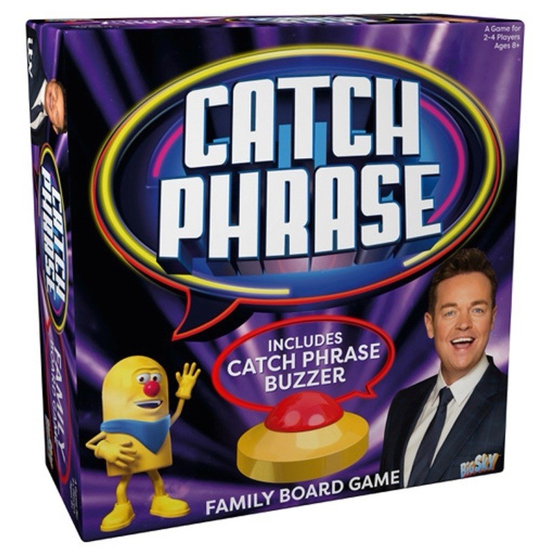 Catch Phrase ITV Family Board Game with Buzzer – 2-4 Players Ages 8+ Big Sky