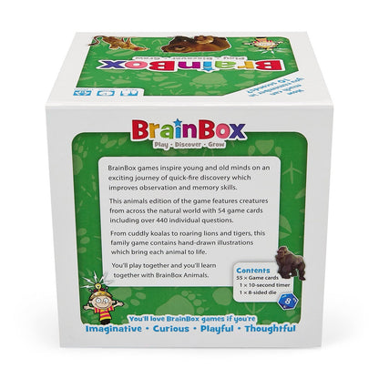 BrainBox Animals Card Game – Educational Ten Minute Brain Challenge