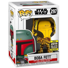 Funko Pop! Star Wars #297 Boba Fett Gold Chrome 2019 GC Exclusive (Box Worn)