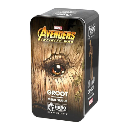 Eaglemoss Hero Heavyweights Marvel Avengers Groot Metal Statue Figure w/ Tin Box