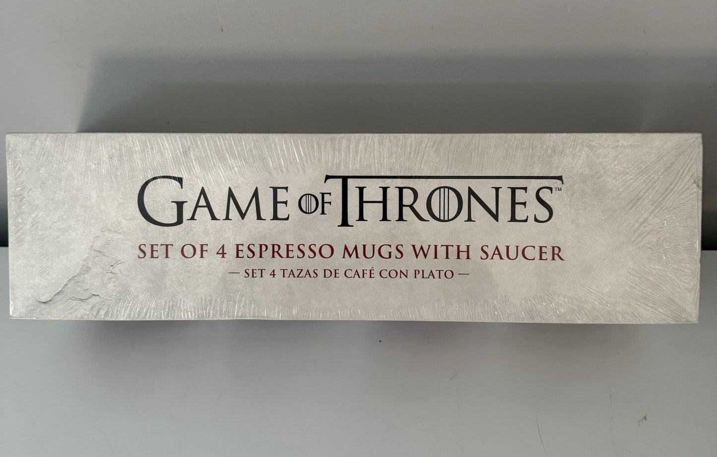 Game of Thrones Set of 4 Espresso Mugs with Saucers – House Sigils