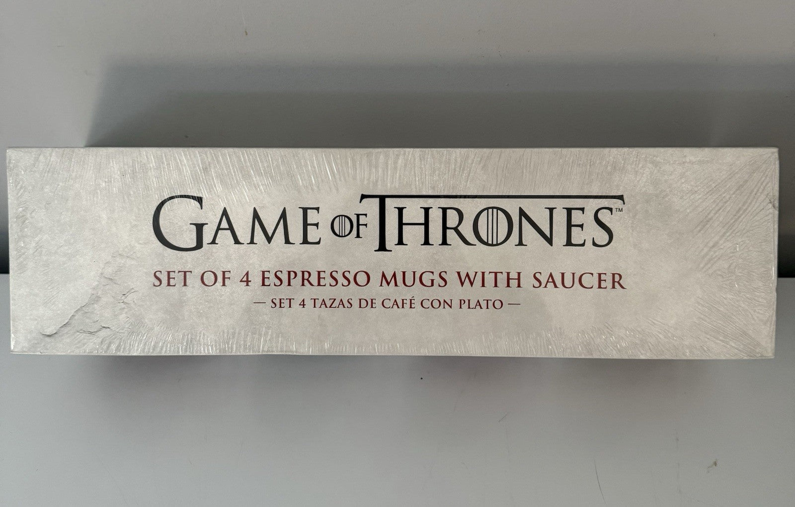 Game of Thrones Set of 4 Espresso Mugs with Saucers – House Sigils