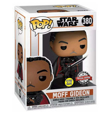Funko POP! Tees Star Wars Moff Gideon #380 Glow in the Dark Special Edition Set